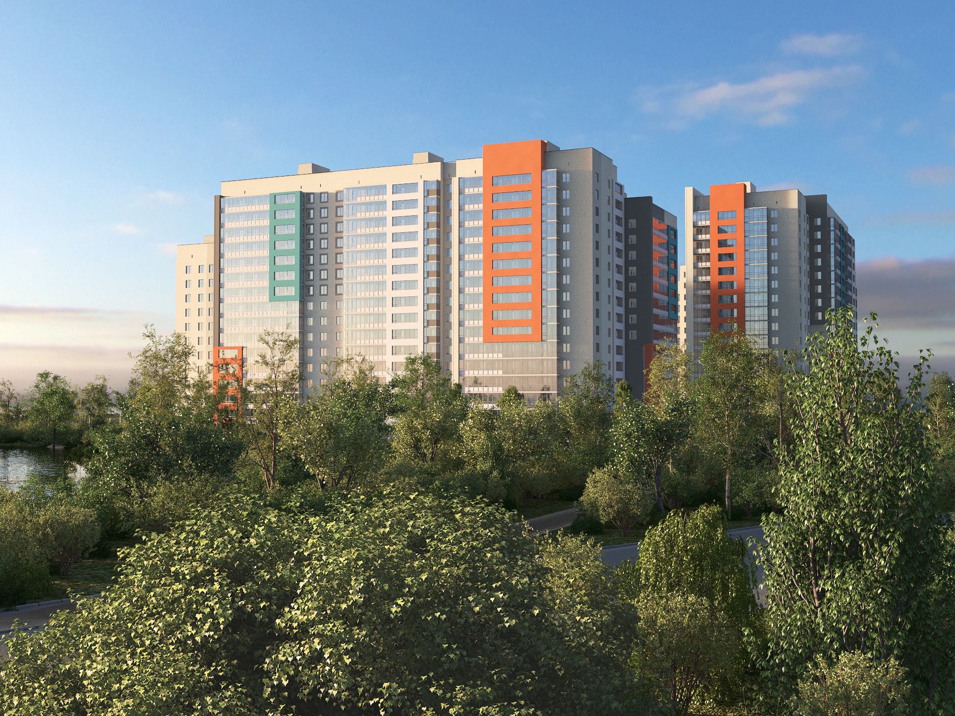 3d визуализация жилого комплекса г.Озерск